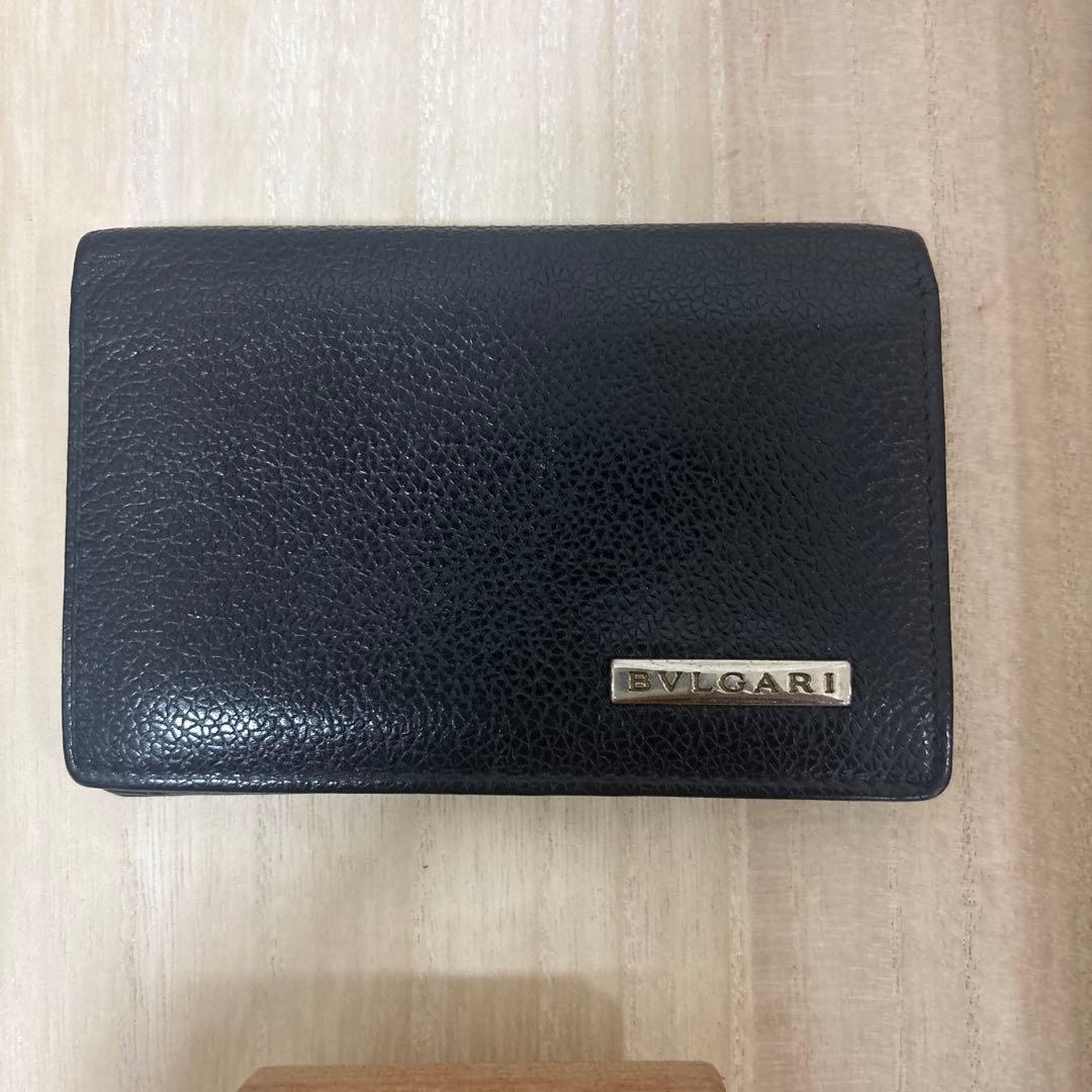BVLGARI 黒 レザー 名刺入れ　ブルガリ