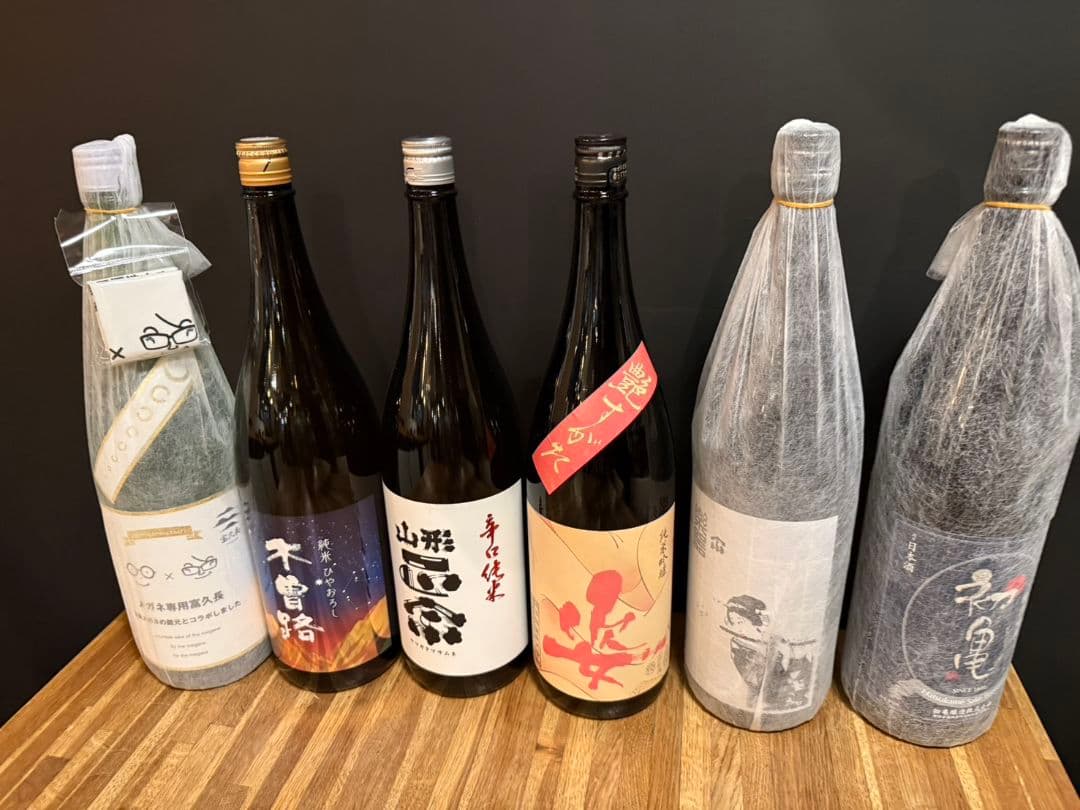 日本酒６本セット　 メガネ専用、木曽路、山形正宗、姿、楽器正宗、初亀