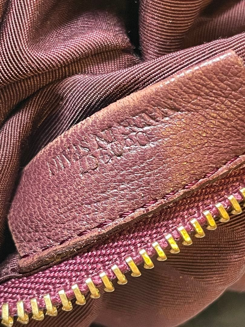 【美品】LOEWE ナッパレザー アナグラム　ハンドバッグ ブラック 黒