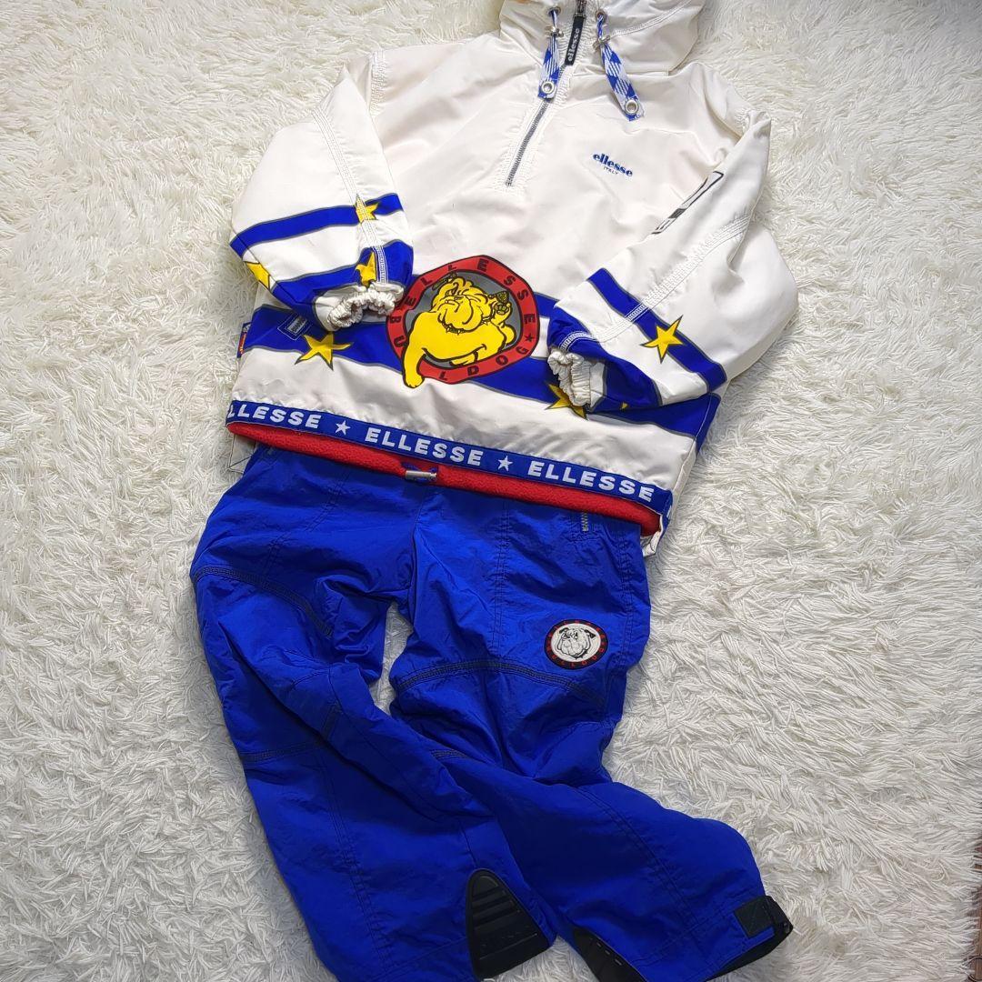 【レア １点物✨S】スキー スノー スノボ ウェア セットアップ 上下 レトロ