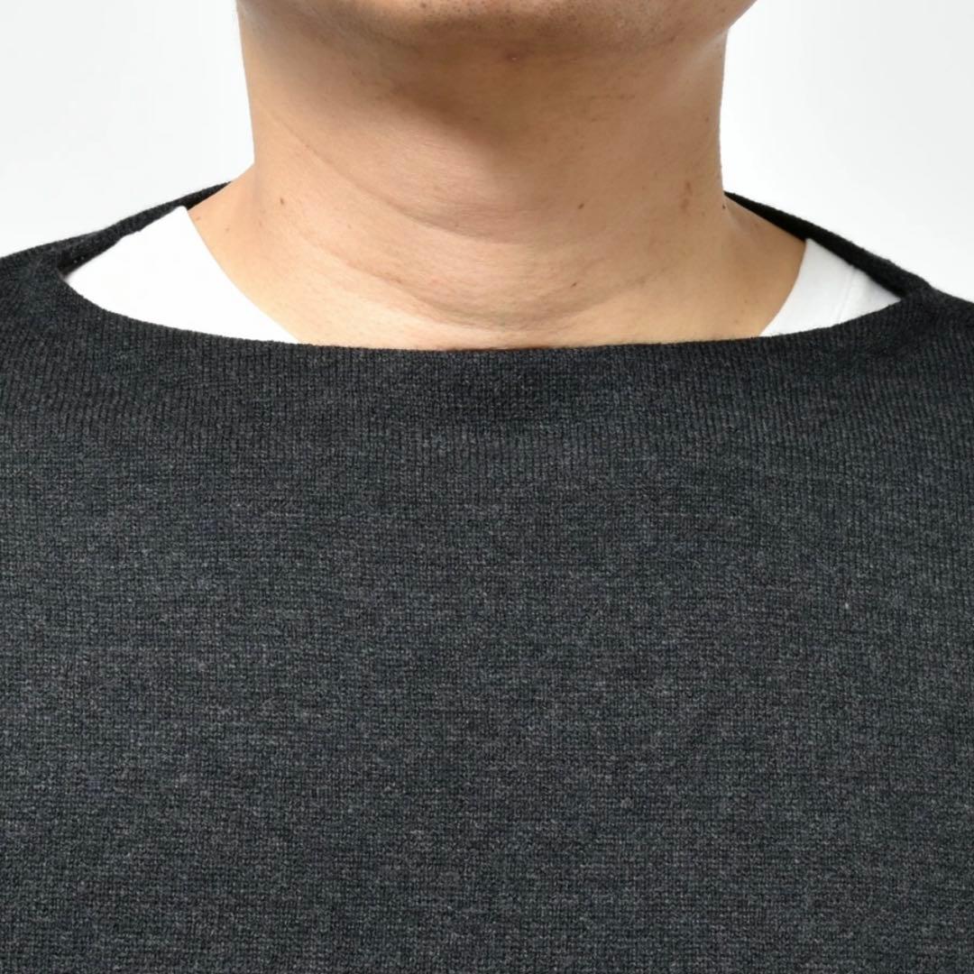 COMOLI ウール 和紙 コモリ ニット FREE CHARCOAL