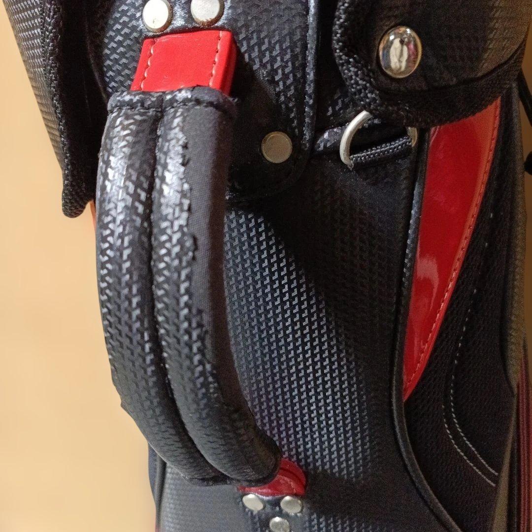 美品　軽量Titleist ゴルフキャディバッグ 黒/赤