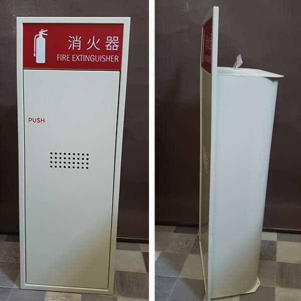 新品保管品　消火器ボックス：全埋込型扉付　定価3.3万円　MHED-R-P1