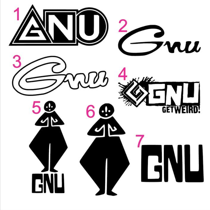 GNU グヌー　ステッカー
