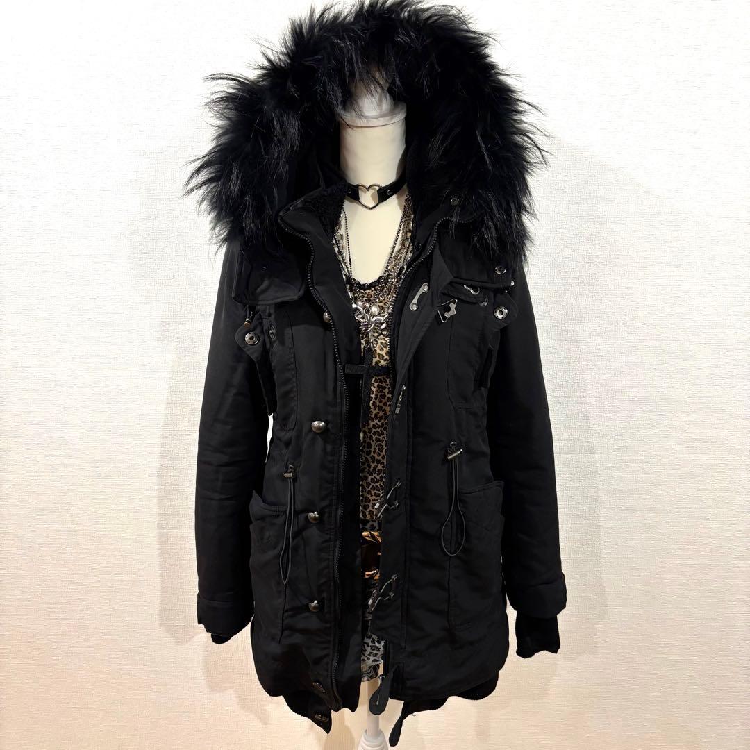 平成ギャル y2k ファーコート　グランジ　ダークコア　NANA ギミック