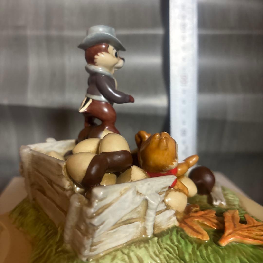 ディズニー　チップとデール　置物　陶器　希少　限定　200