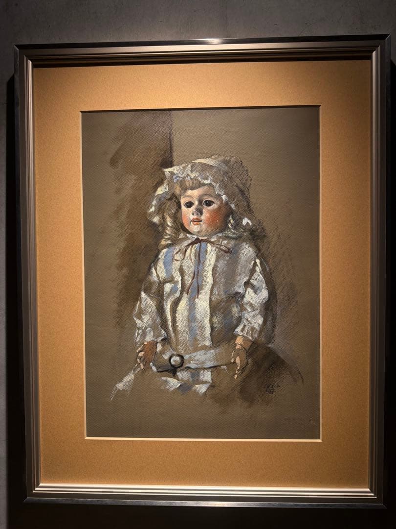 赤穴宏【人形】肉筆油彩画　直筆サインあり