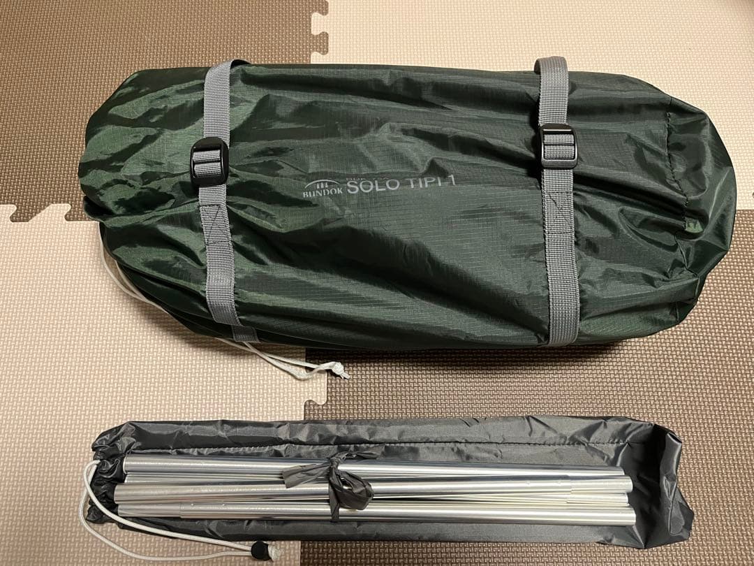 バンドックソロ ティピー タープ、グランドシート、テンマクインナーテント付