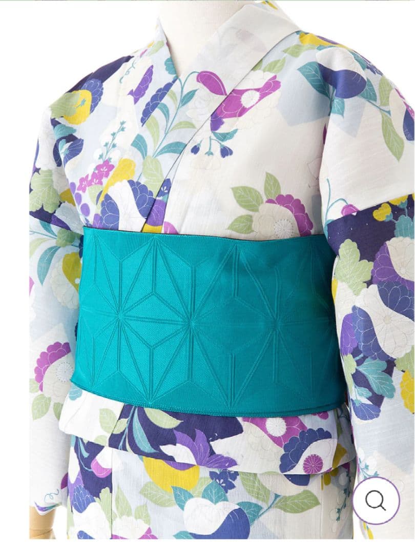 撫松庵浴衣&ふりふ半幅帯セット 美品