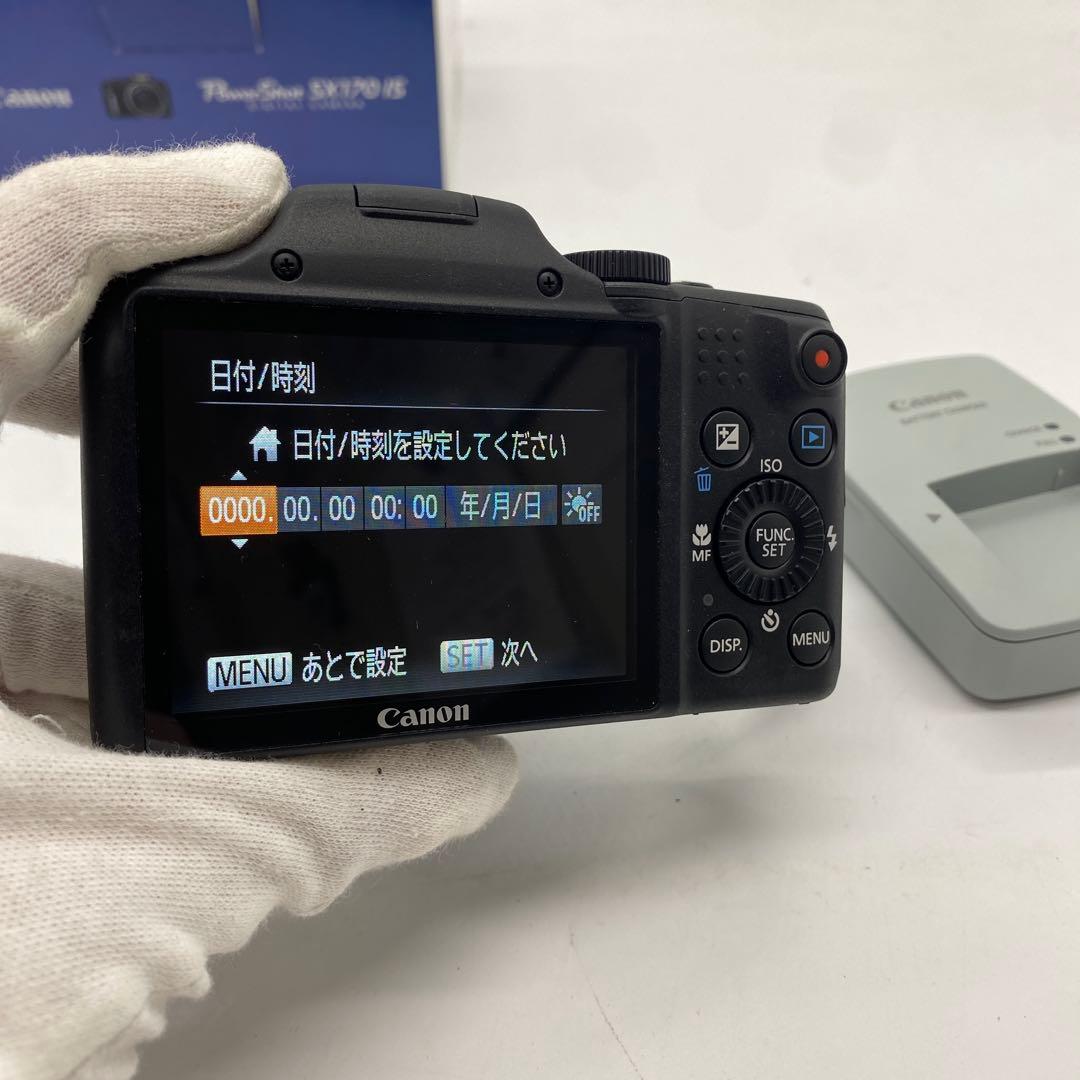 美品 Canon PowerShot SX170 IS デジカメ 箱付き 完動品