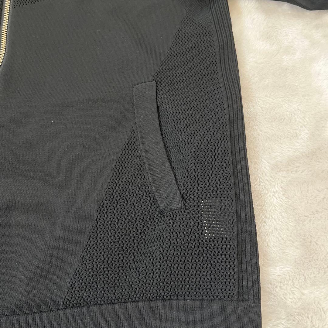 【美品】マスターバニーニットジケット　メッシュ　背面ロゴ　メンズゴルフウェア　4