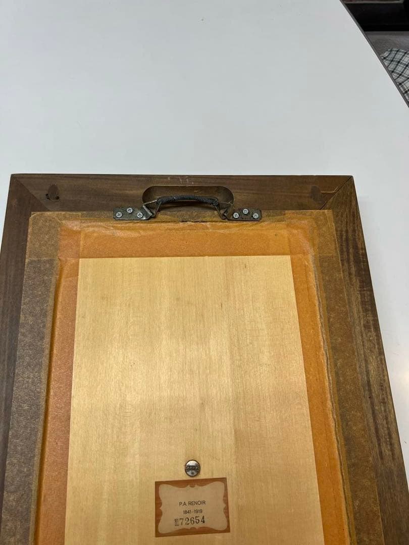 ANRI アンリ　木彫り　P.A. RENOIR ルノワール作品　額装