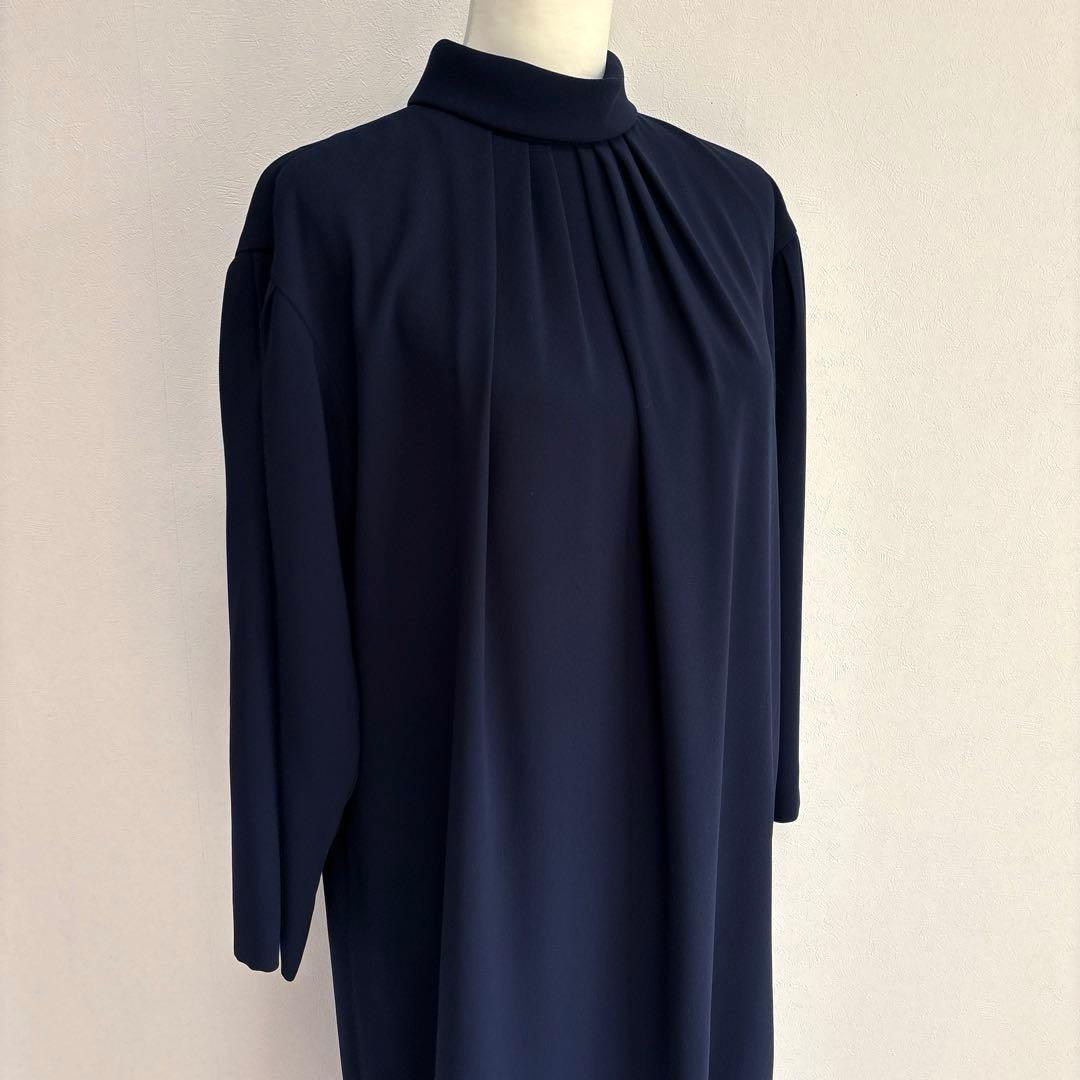 【美品】 ADORE ワンピース ネイビー ワンピース セレモニー 日本製