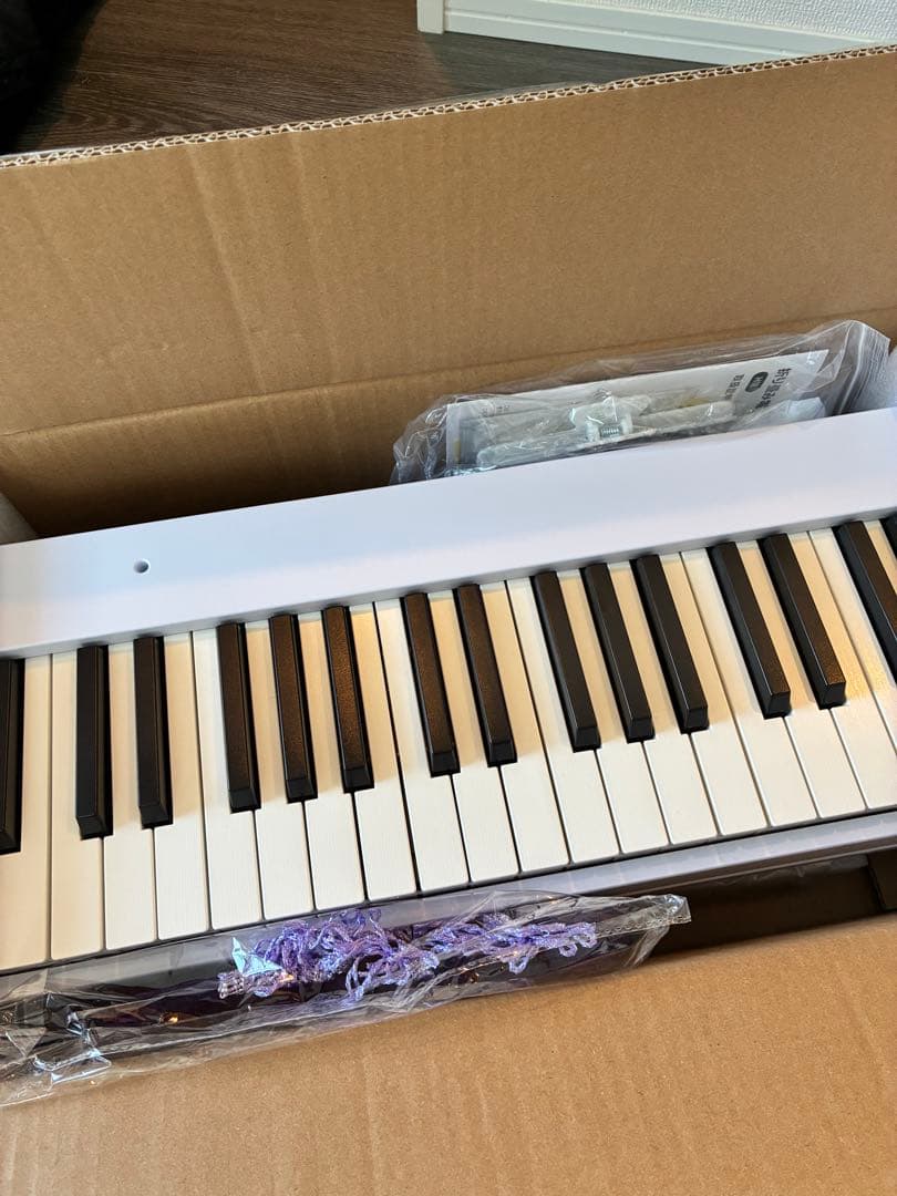 Moon  電子ピアノ 88鍵盤 折りたたみ式 電子キーボード 白