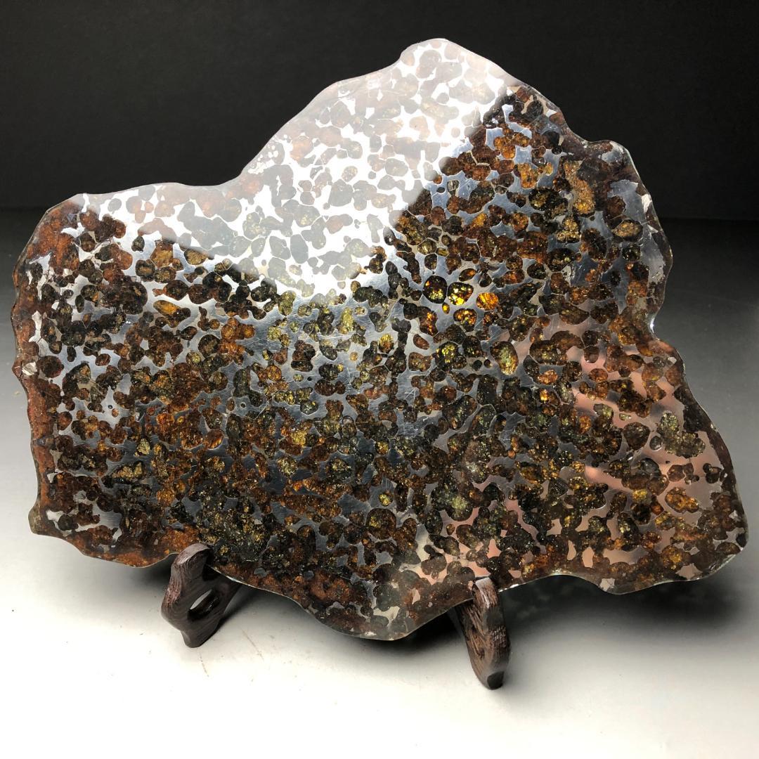 パラサイト隕石 隕石　石鉄隕石　セリコ隕石 美品　重さ約351ｇ