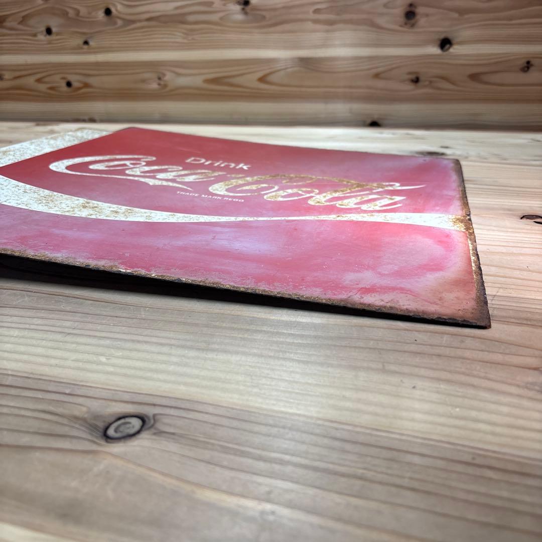 昭和レトロ　コカコーラ　ホーロー看板　当時物