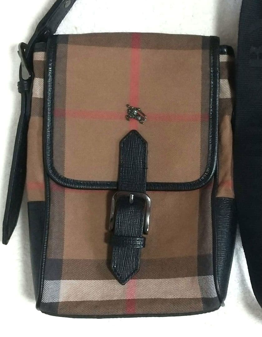 Burberry チェック柄ショルダーバッグ 保存袋付き