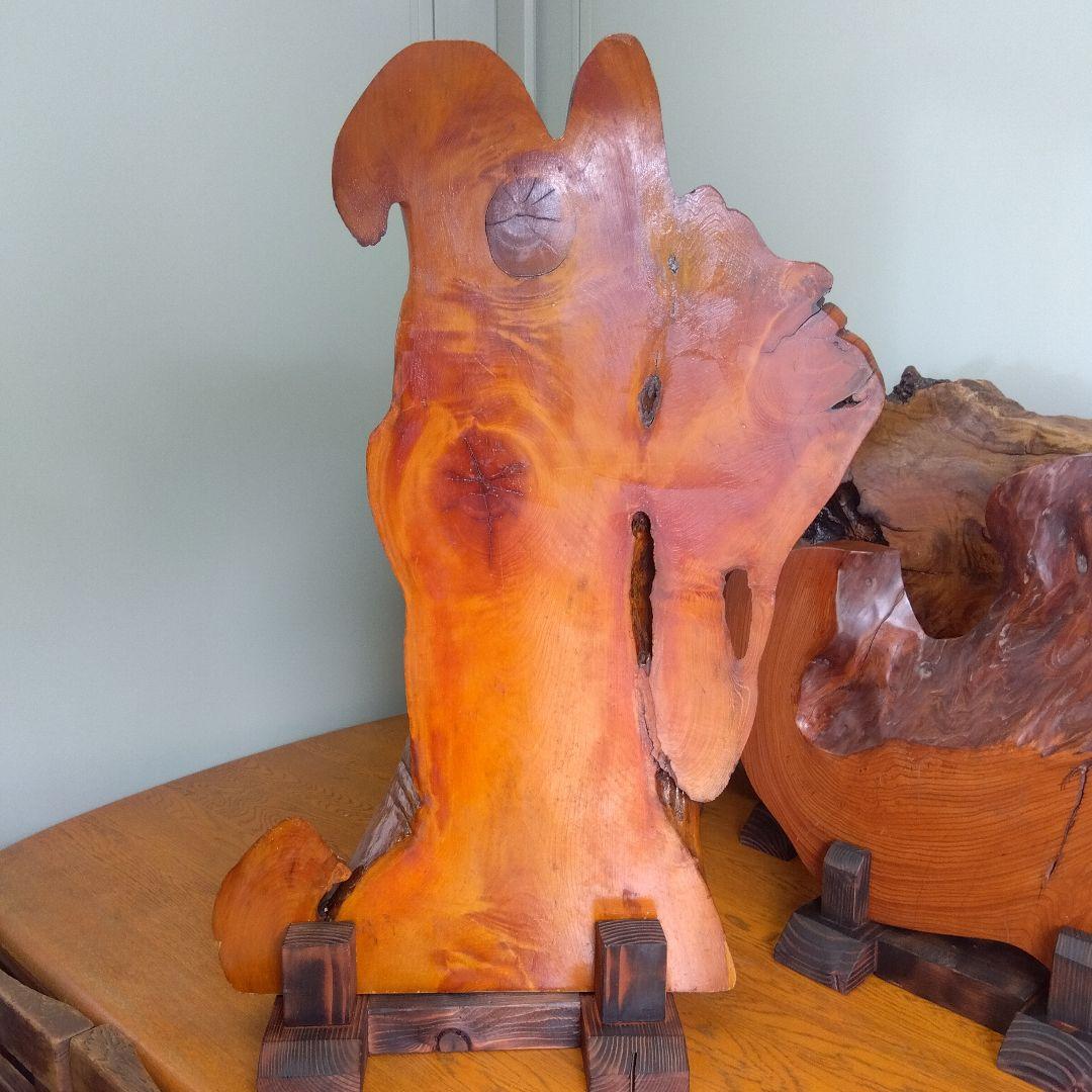 ついたて　衝立　１枚板　アンティーク　Ｃ