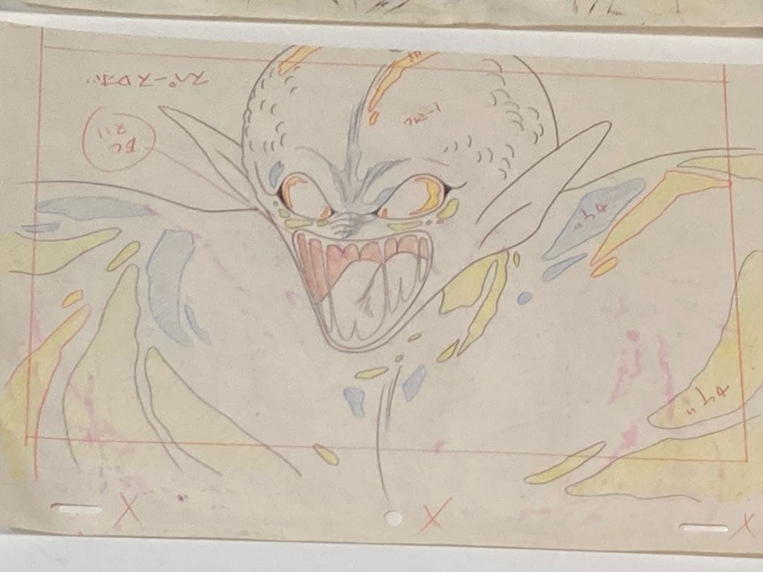 d３７　鉄人２８号セル画【4枚】背景画・動画付き