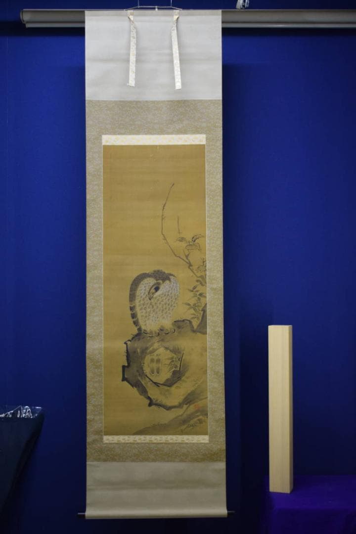不詳/作者不詳/古画/鷹図/布袋屋掛軸HG-124