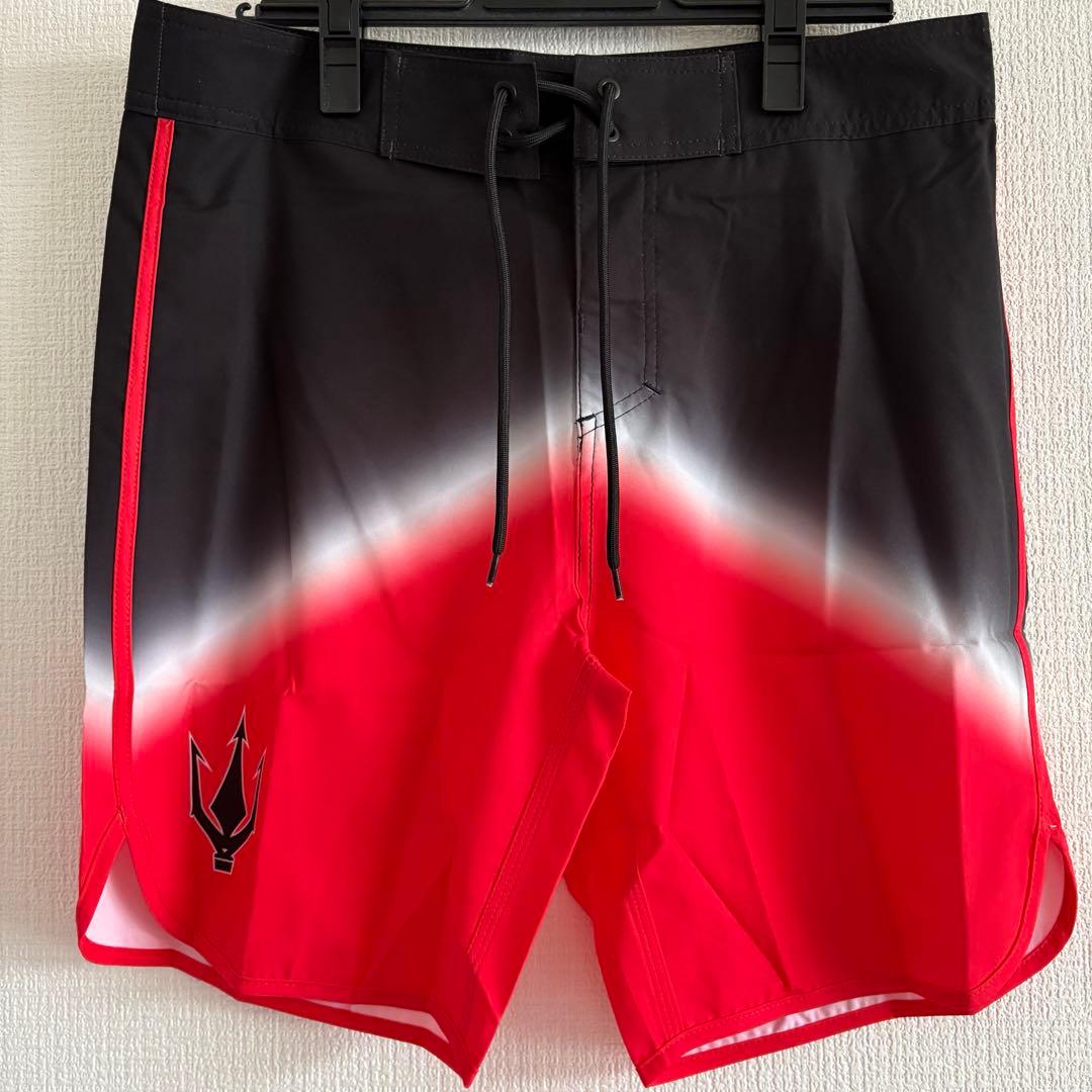 ファイドサーフパンツ ボードパンツ ライジング ブラックレッド 32