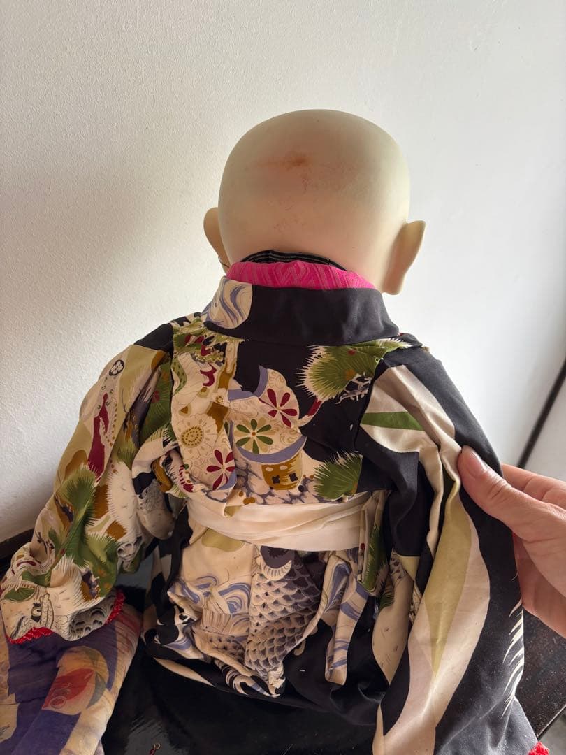 市松人形 伝統工芸　日本人形　訳あり　男の子　昭和レトロ　着物　和服