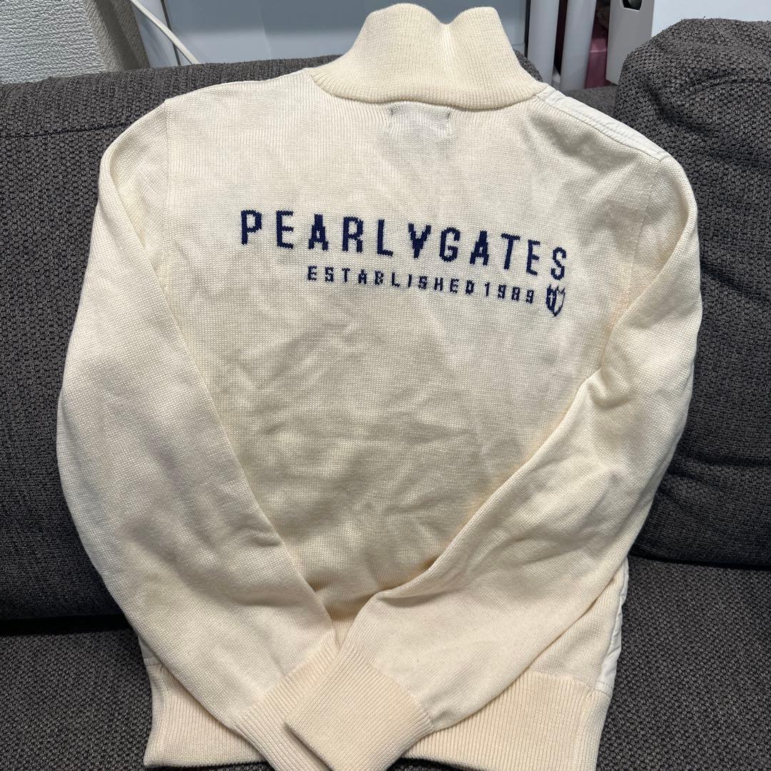 ★PEARLY GATES アイボリー ジップアップセーター2★