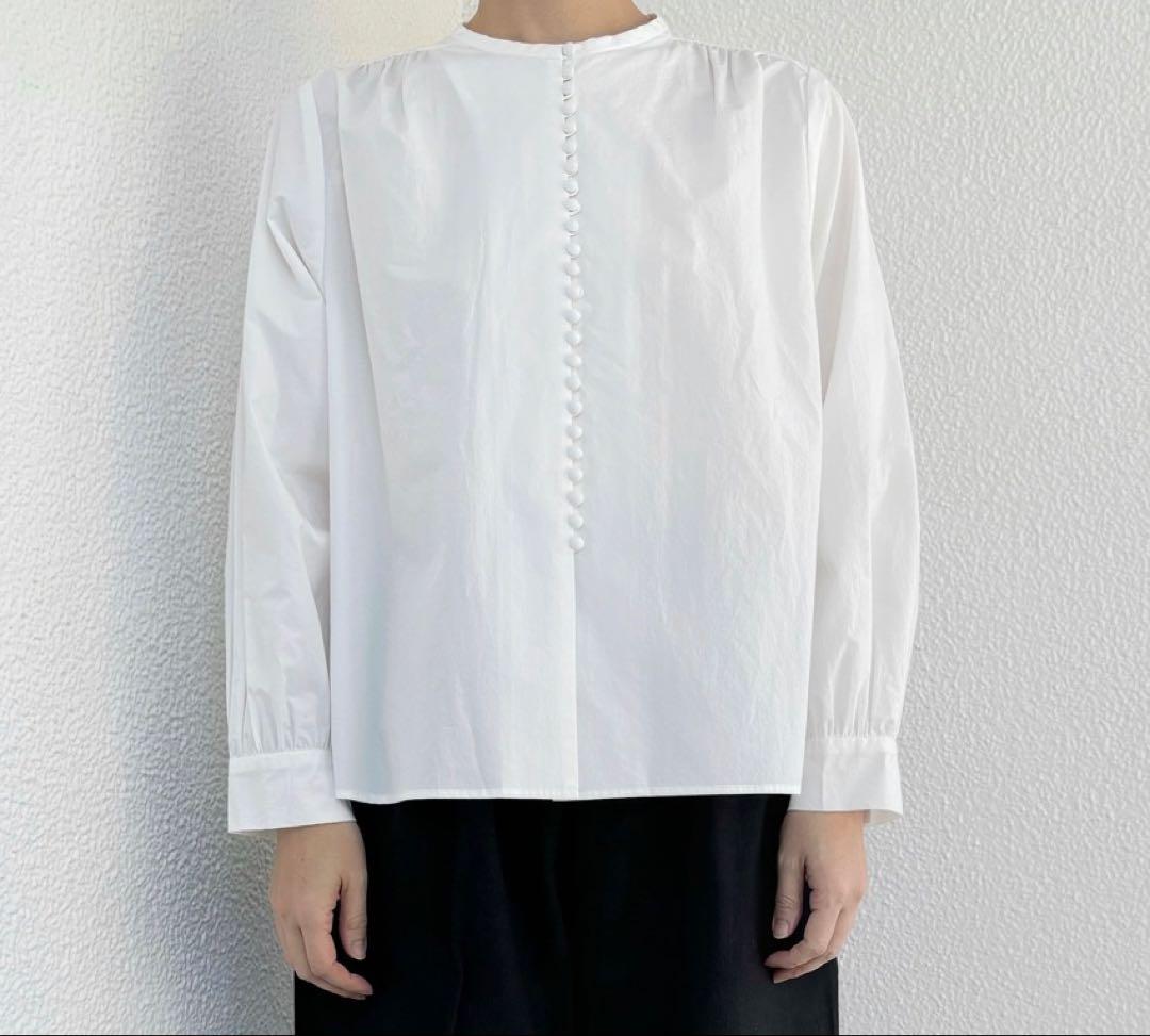 pot and tea 釦たくさんブラウス