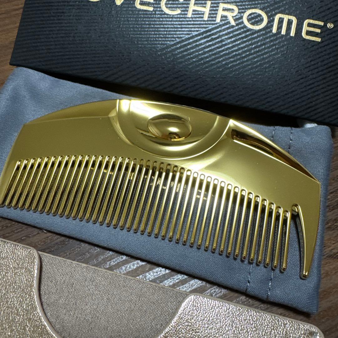 【JAL限定】LOVECHROME ゴールドコーム ケース付き