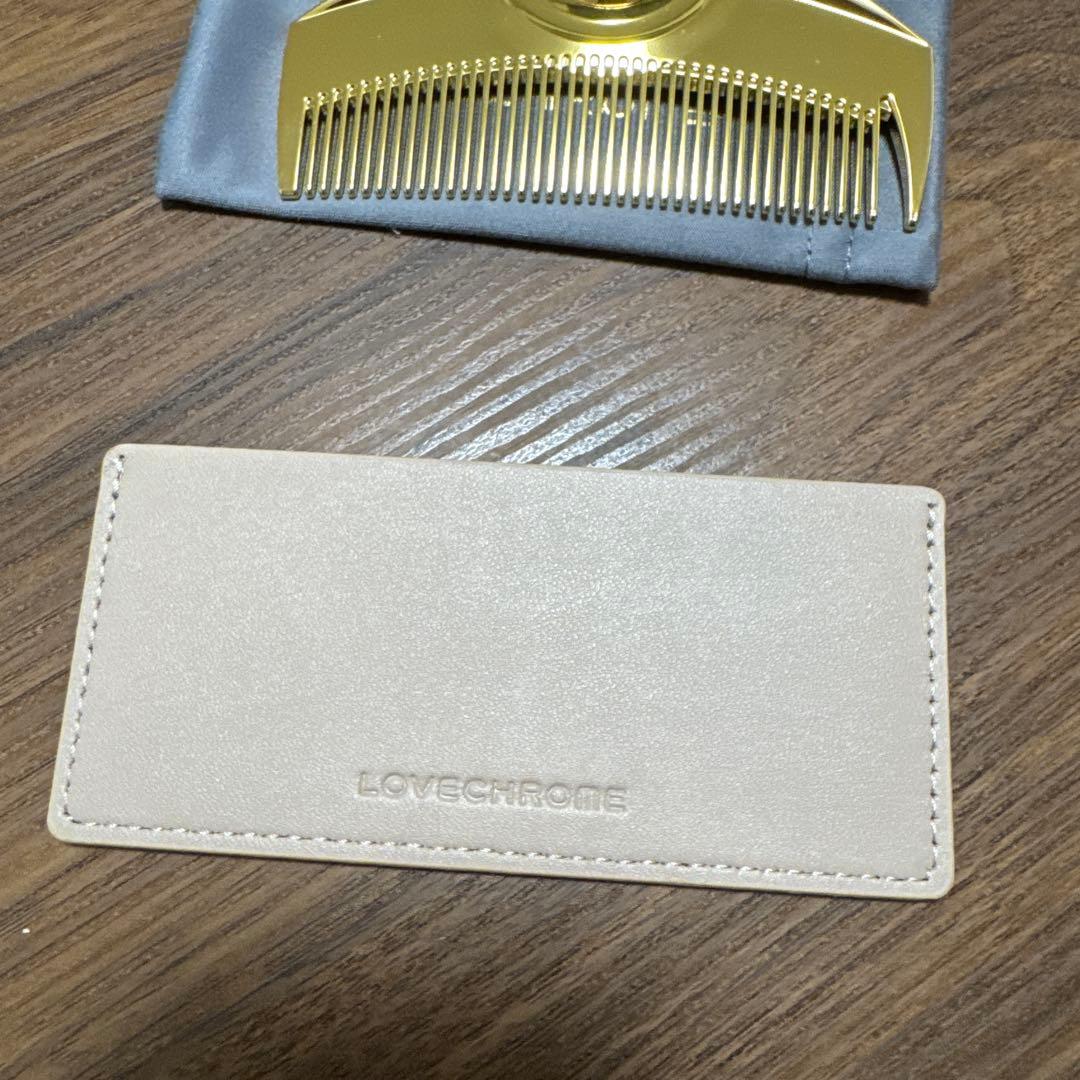 【JAL限定】LOVECHROME ゴールドコーム ケース付き