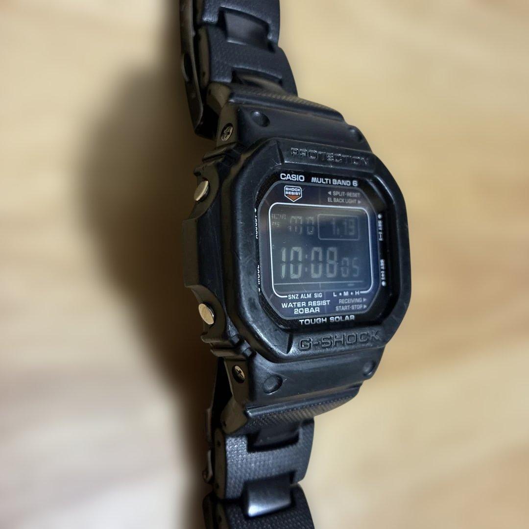 カシオ　G-SHOCK ブラック　タフソーラー　コンポジットバンド