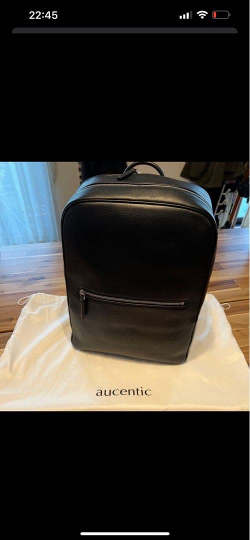 aucentic ブラックバックパック　ショコラ