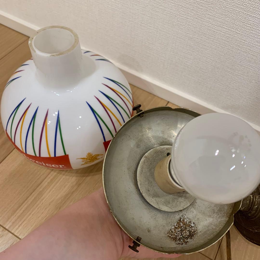 動作品 ビンテージ Budweiser ライトサイン バドワイザー 壁掛け照明