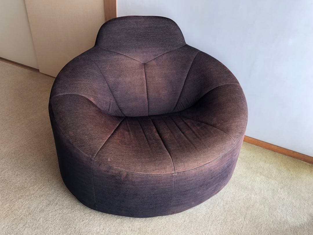 Ligne Roset Pumpkin ブラウン1人掛けソファ