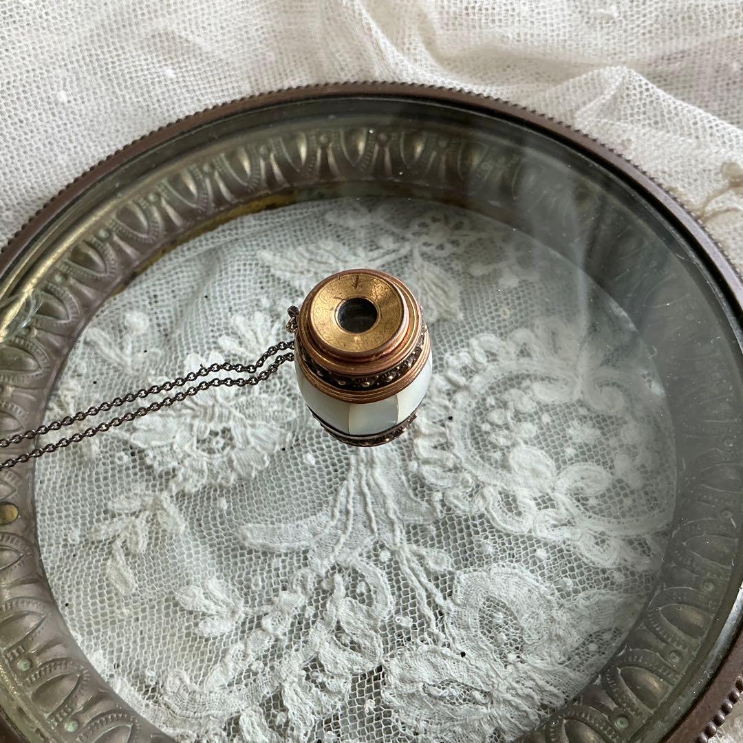 【専用】フランスアンティーク　ミニチュア　シアター望遠鏡　ペンダントトップ