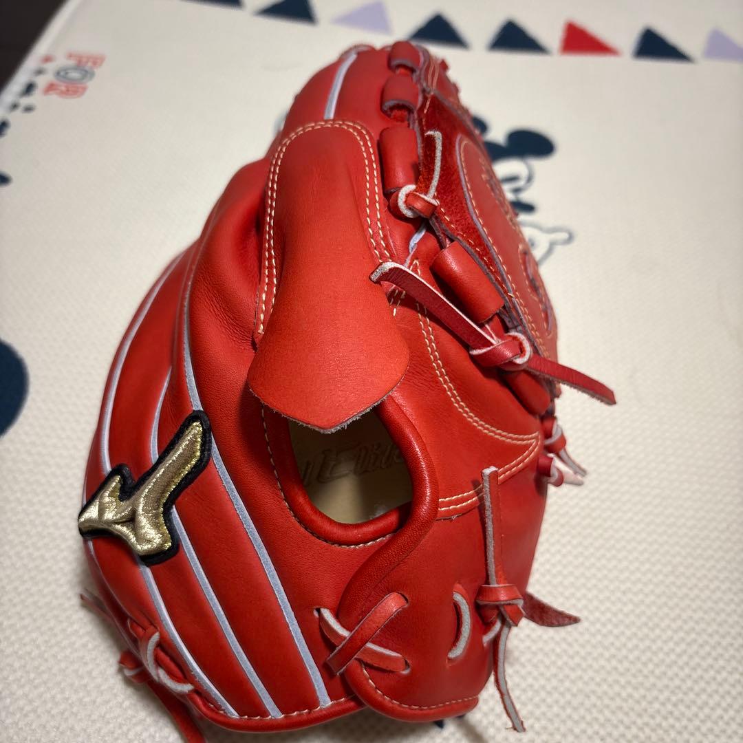 Mizuno Global Elite 硬式グローブ レッド