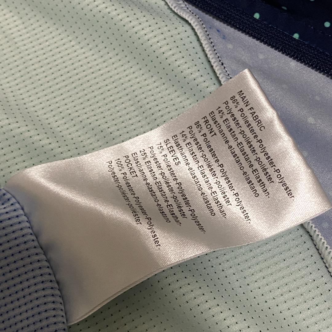 【美品】 ウィメンズ ジャージ XS ネイビー×グリーン系