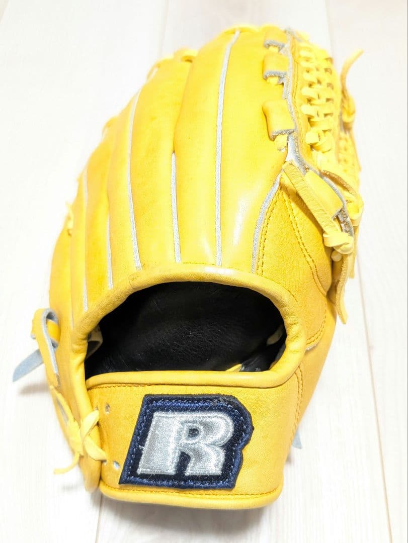 イエロー 軟式野球グローブ 日本製 ラッセルアスレティック
