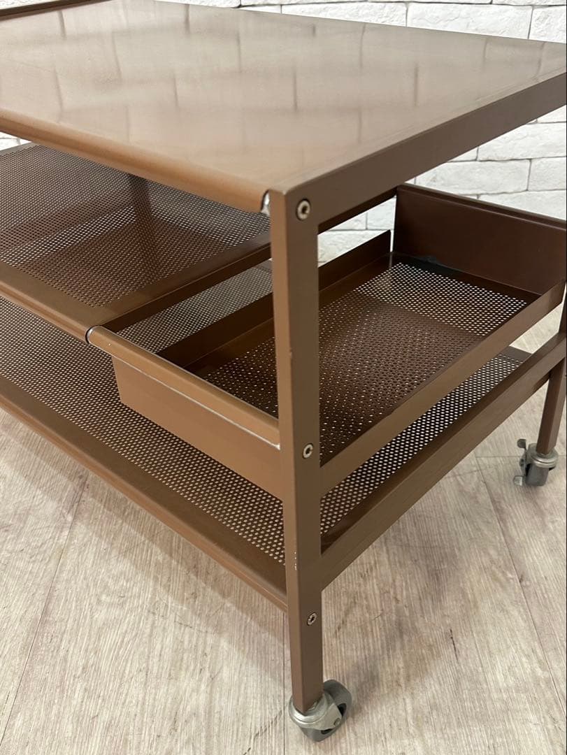 【東京都内23区配送無料】ビンテージ　インダストリアル　ワゴン　ガレージ　収納