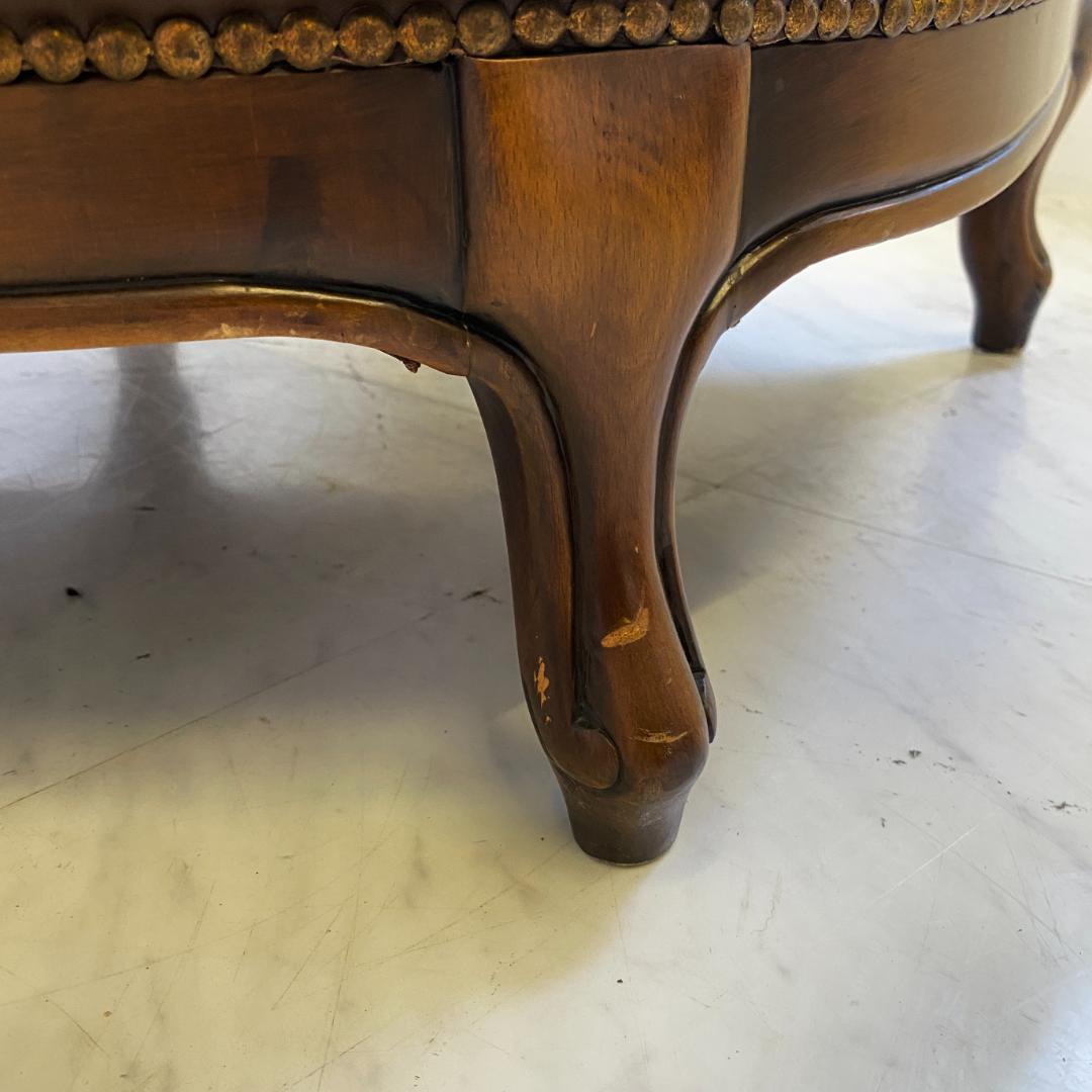 カリモク ヴィンテージ ドマーニ ルイ15ソファ 本革 レザー 希少