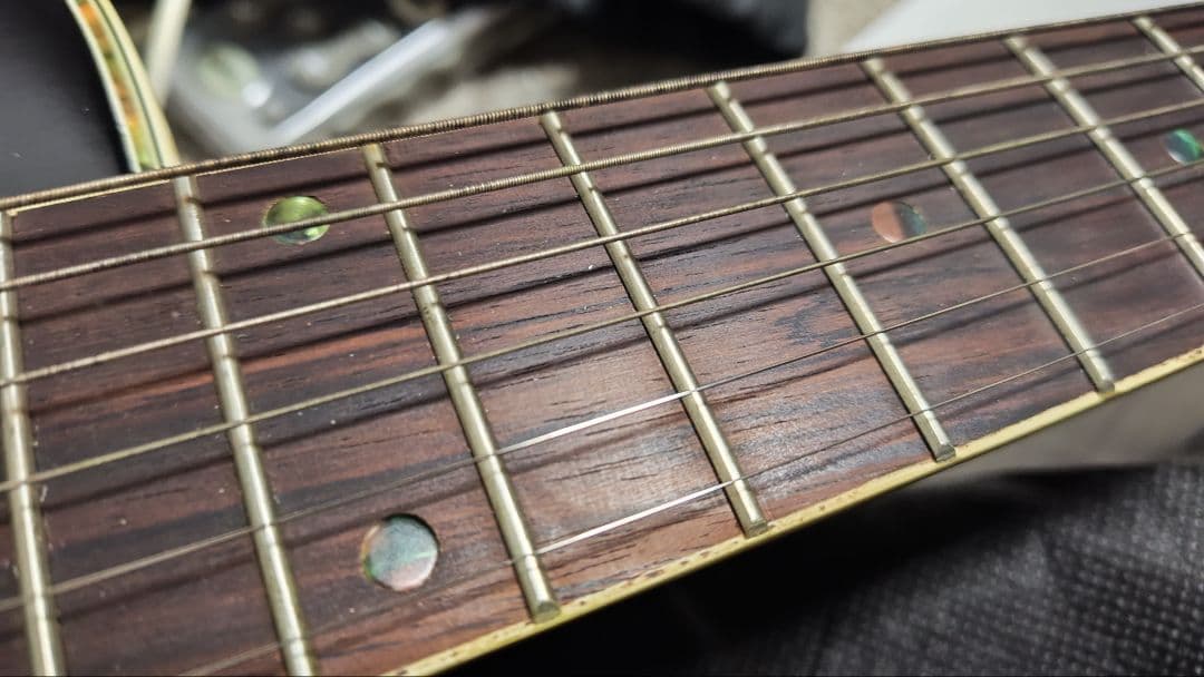 JJ Head ブラックアコースティックギター