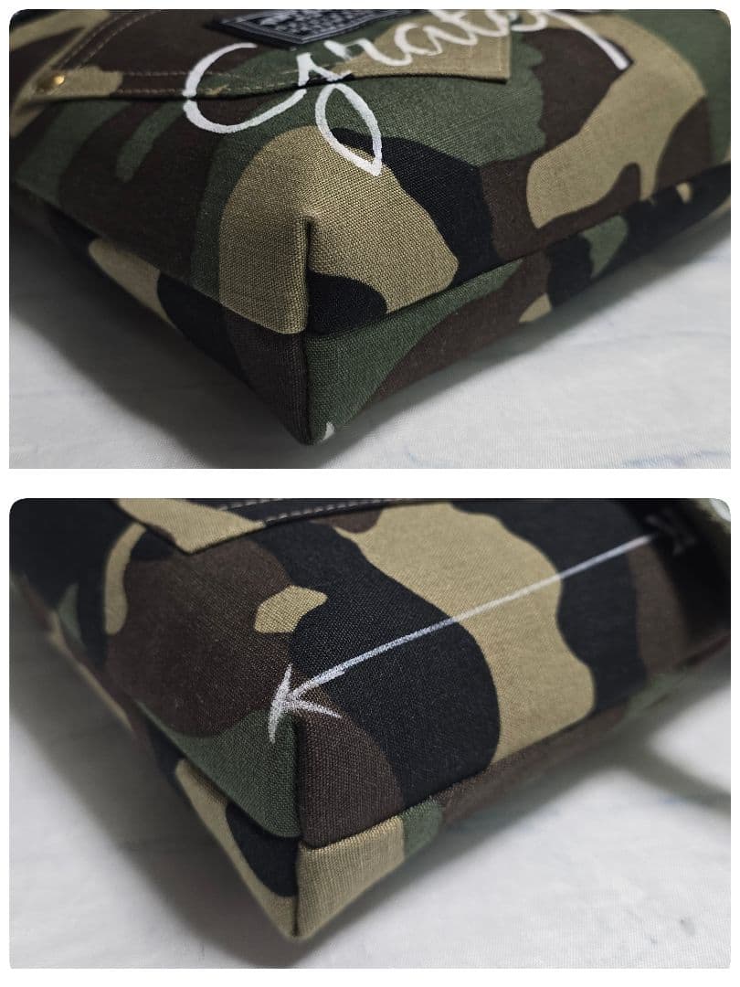 大きめデニムリメイクバッグ ファスナー ＆サコッシュ ＆底板 ＆ストラップ付き