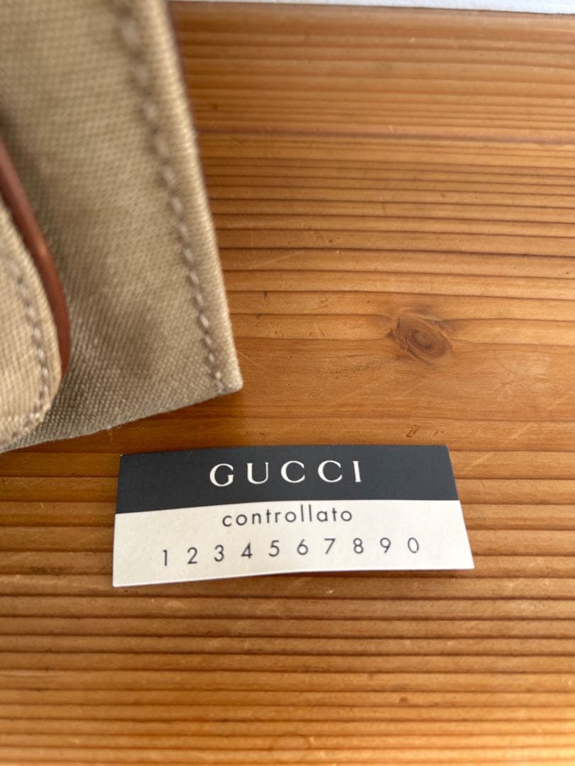 【美品】GUCCI グッチ バンブー トムフォード期 レザー ハンドバッグ　ロゴ