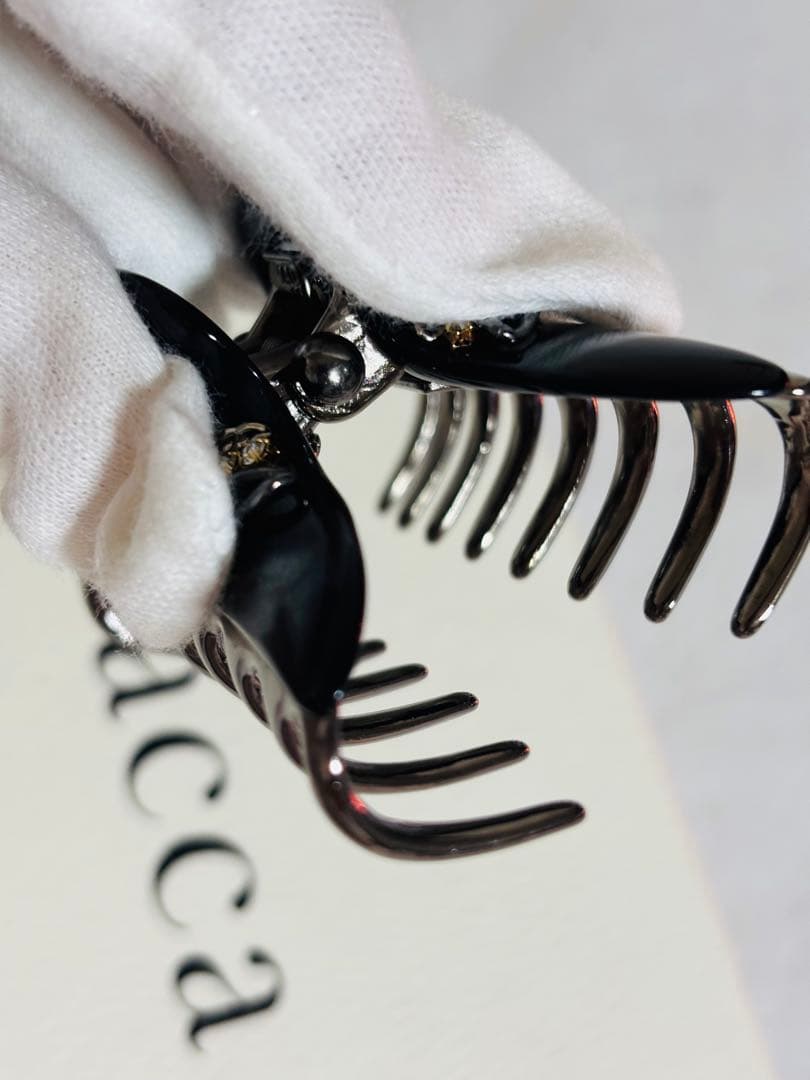 【レア/極美品】アッカaccaクリップ　ピン　チェーン　黒　コラーナ