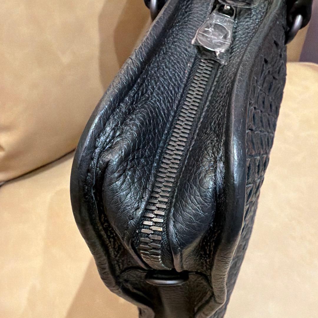 未使用★Bottega Veneta ブラック ビジネスバッグ