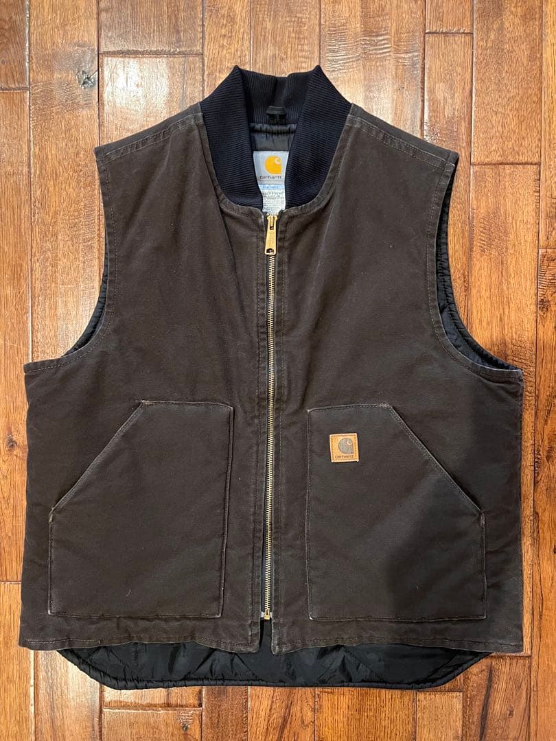 Carhartt ダックベスト ブラウン Lサイズ