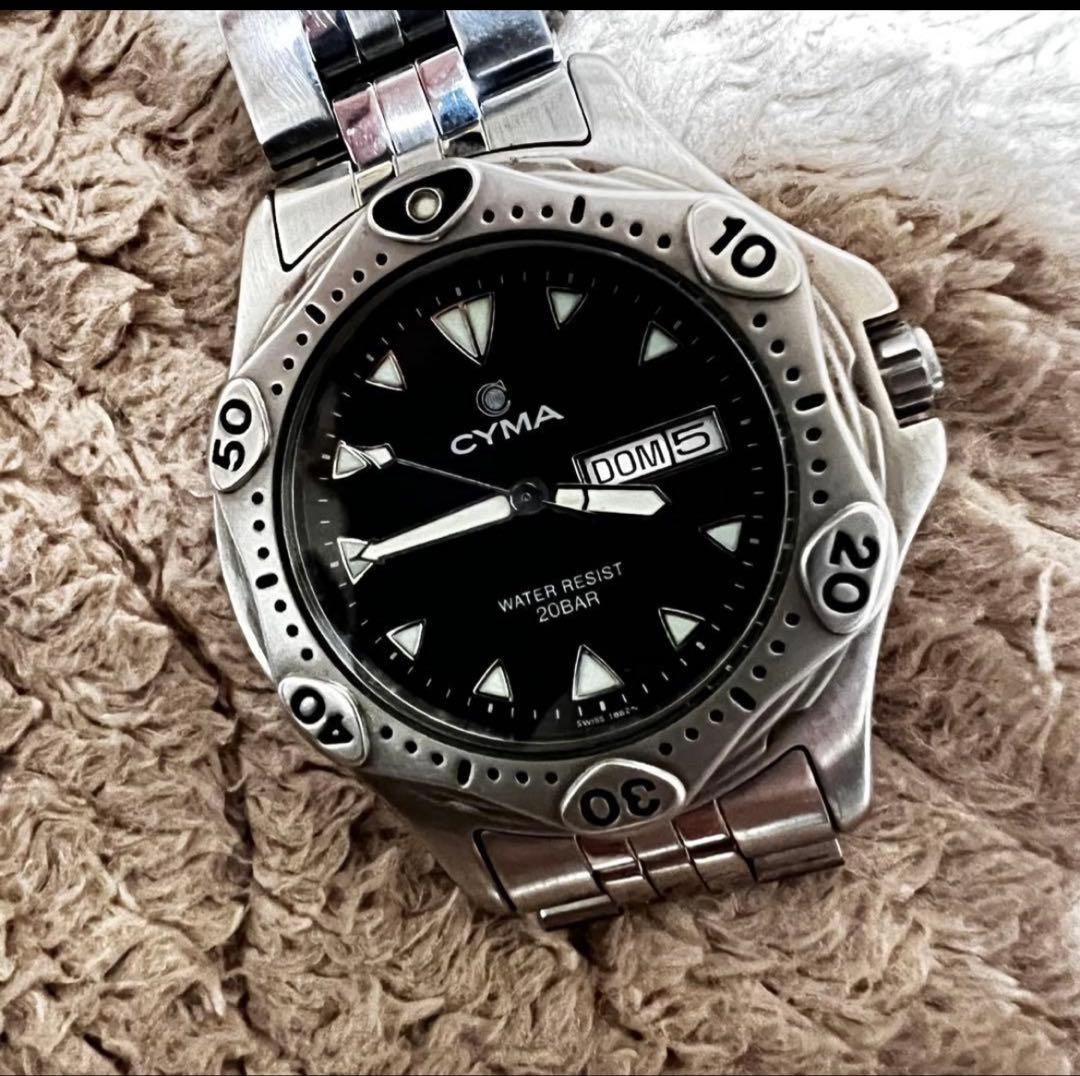 稼働美品　ビンテージダイバー　　スイス製品