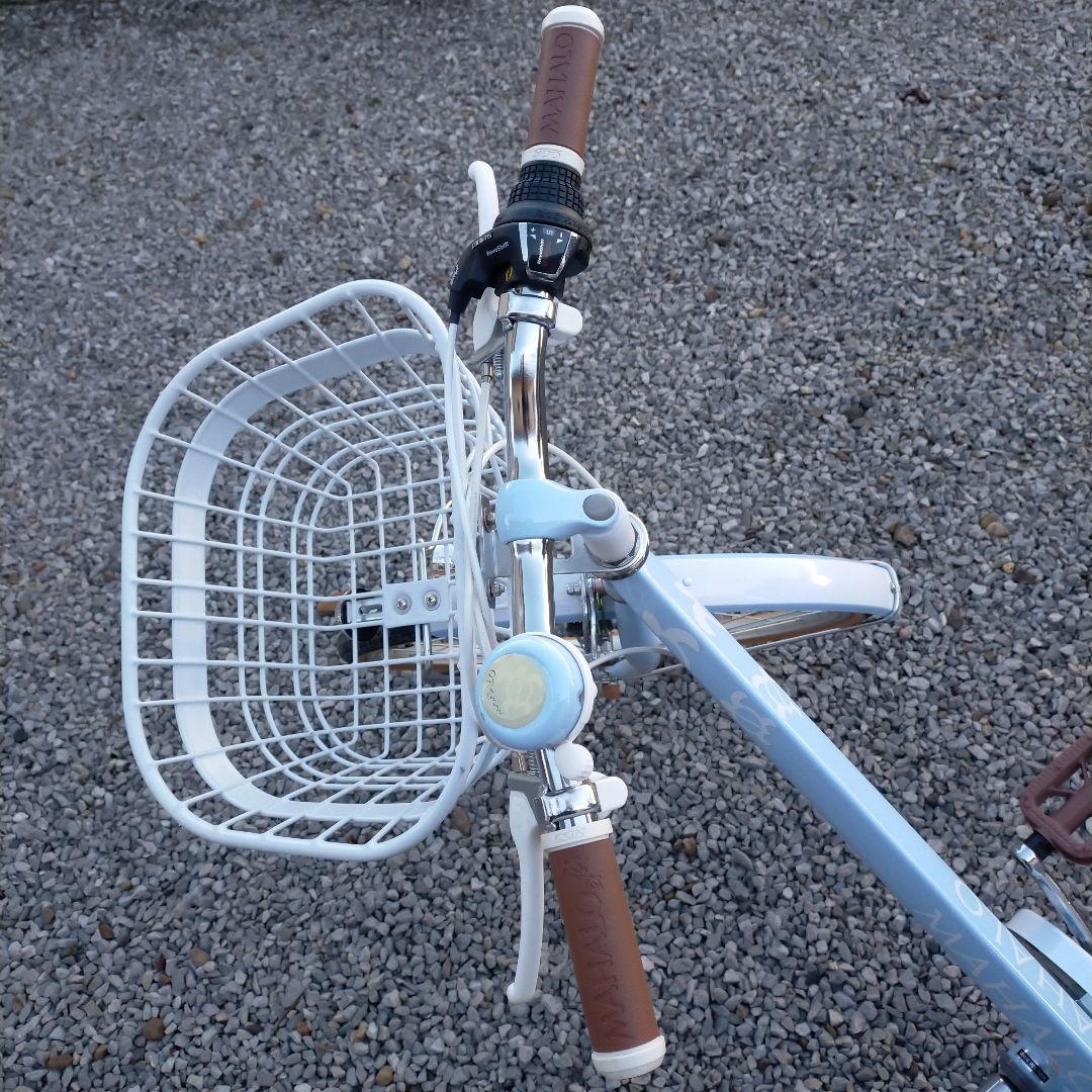 【直接引取限定】MAHALO マハロ 自転車 22インチ 水色 6段変速