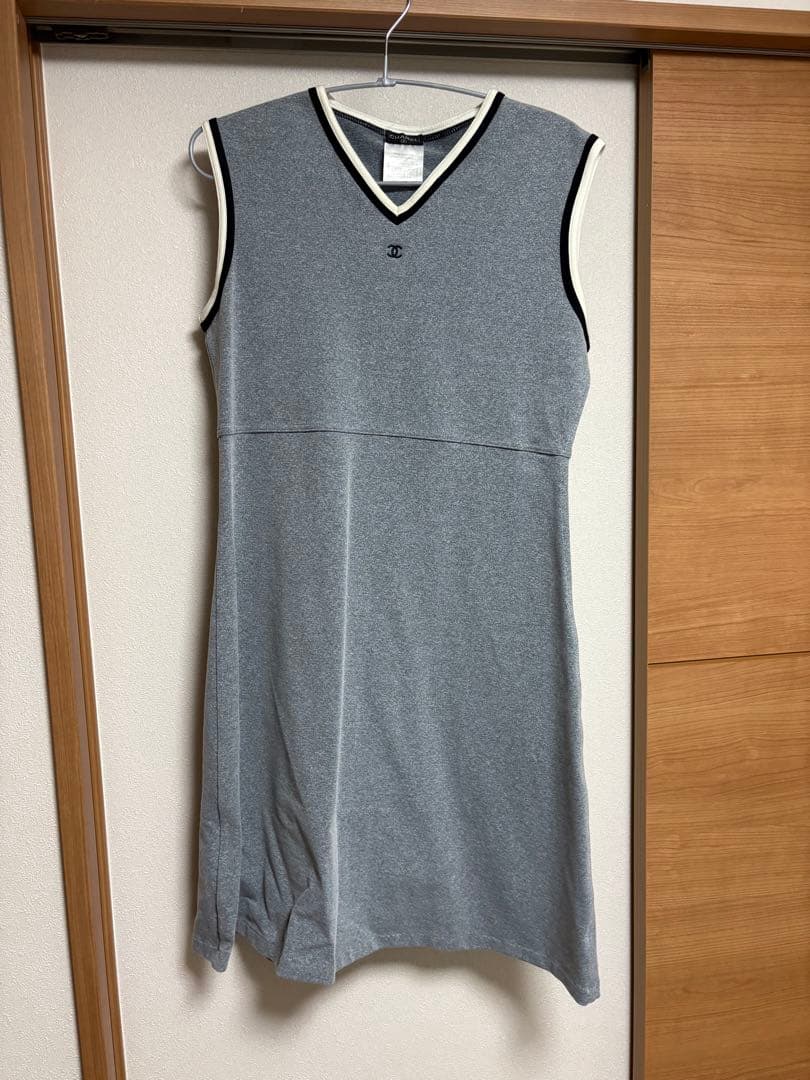 CHANEL ノースリーブミニワンピース 40