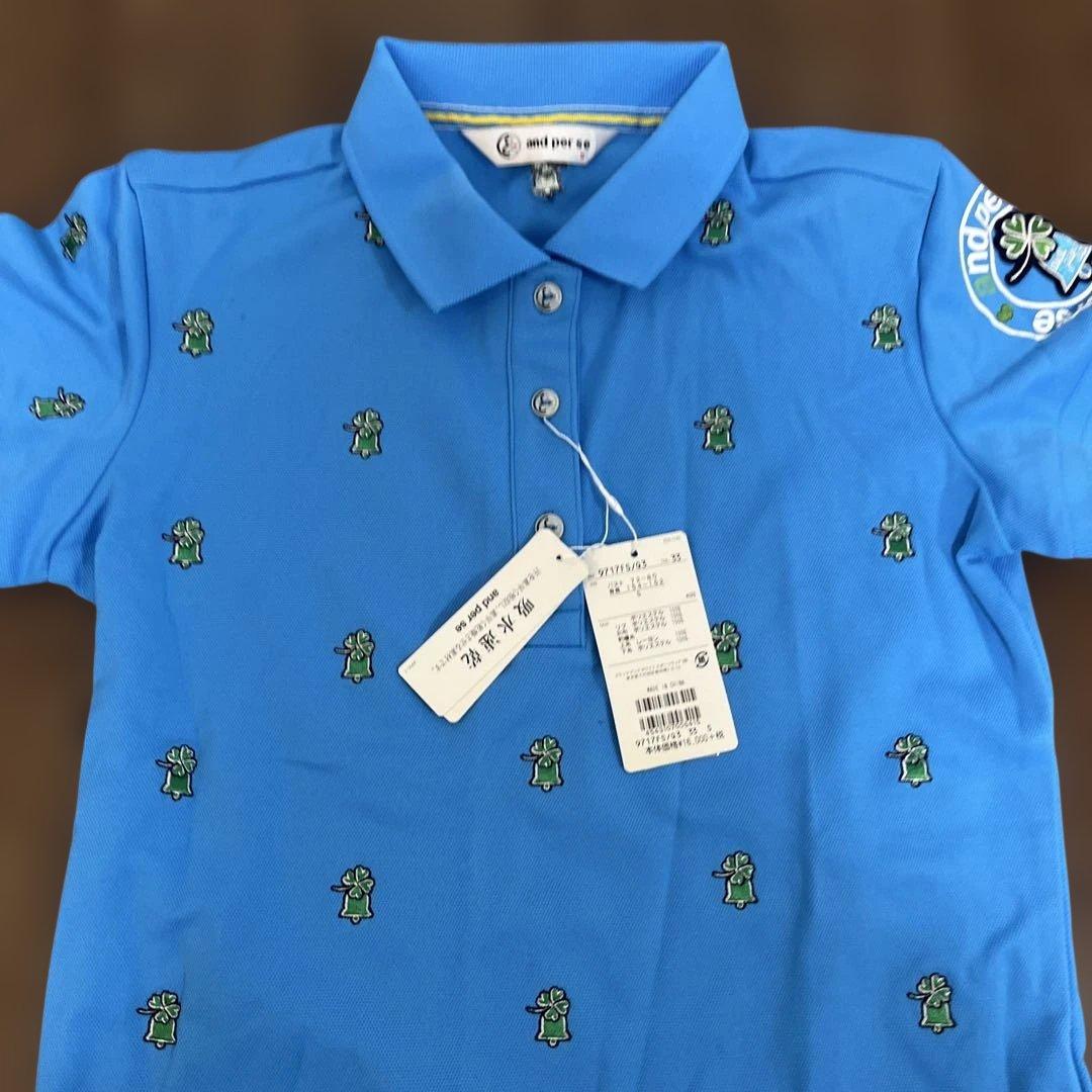 【新品】and per seアンパスィ ゴルフウェア上下セットSサイズレディース